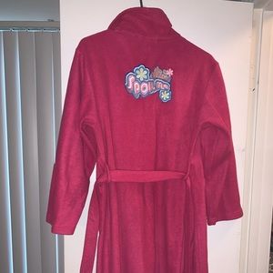Pink bath robe